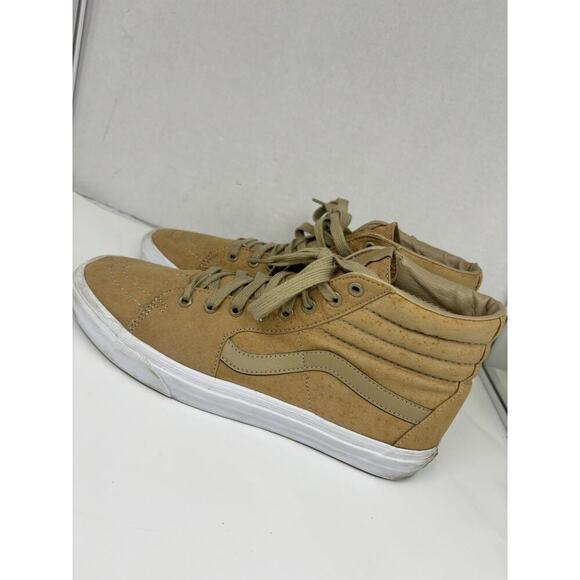 VANS SK8-HI MONO CLASSIC CANVAS UNISEX MEN SZ 11 SHOES KHAKI - Picture 1 of 8